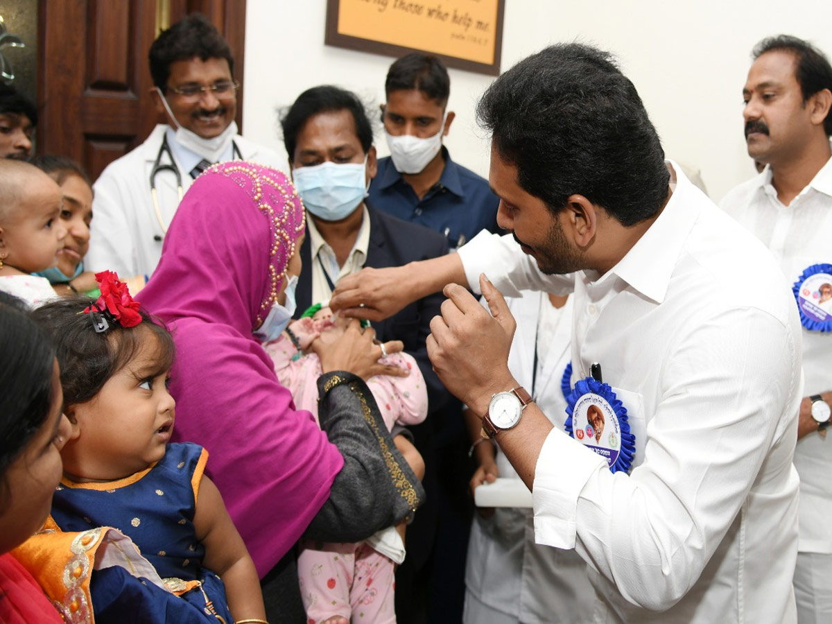 AP CM YS Jagan participating in the Pulse Polio program Photo Gallery - Sakshi4