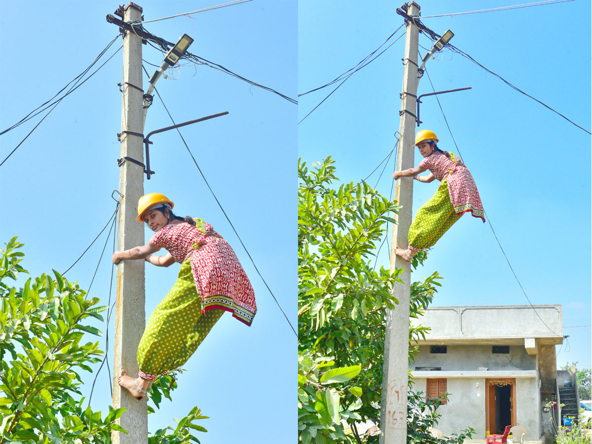 The Governor congratulated the First Line Woman - Sakshi8