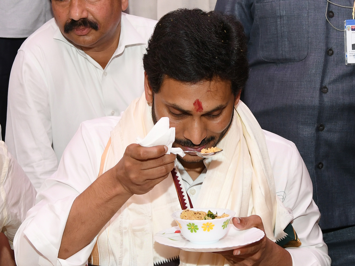 AP CM YS Jagan Held Bhoomi Pooja For Reconstruction of Temples Photo Gallery - Sakshi3