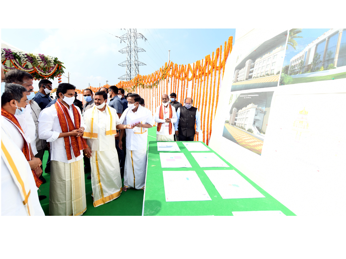 AP CM YS Jagan Held Bhoomi Pooja For Reconstruction of Temples Photo Gallery - Sakshi8