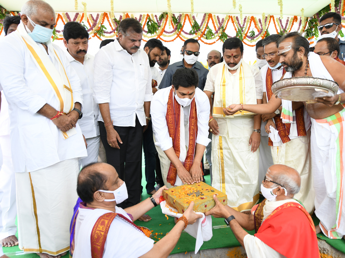 AP CM YS Jagan Held Bhoomi Pooja For Reconstruction of Temples Photo Gallery - Sakshi1