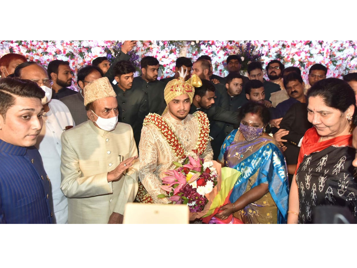 Telangana Home Minister Mahmood Ali Grand Daughters Wedding Photo Gallery - Sakshi7