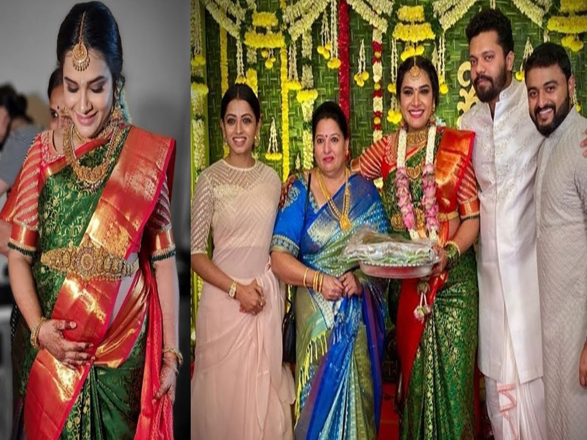 Actress HariTeja's Seemantham Ceremony function - Sakshi5