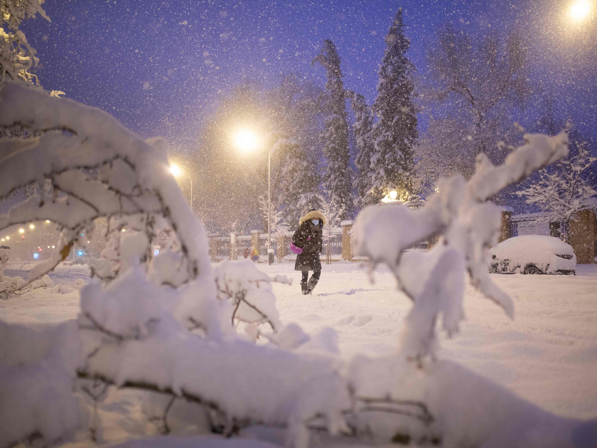 Storm Filomena causes Rare Heavy snow in Spain Photo Gallery - Sakshi11