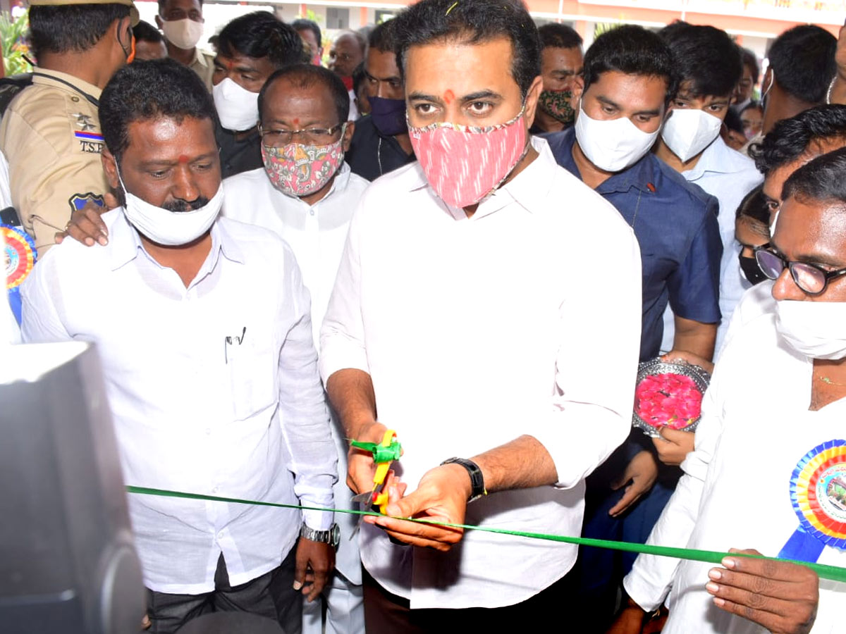 Minister KTR Inauguration of ZP High School at Rajanna Sircilla - Sakshi1