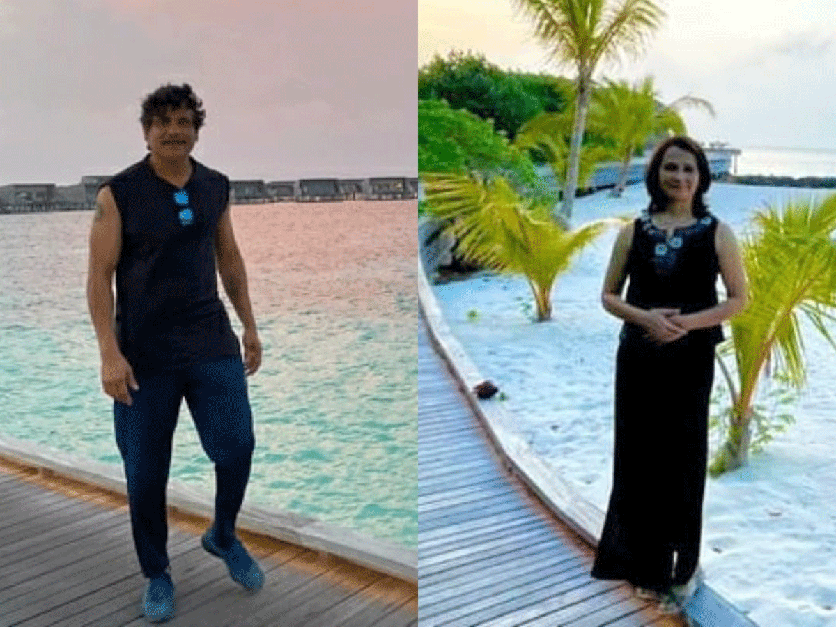 Akkineni Nagarjuna Amala Enjoying In Maldives      - Sakshi1