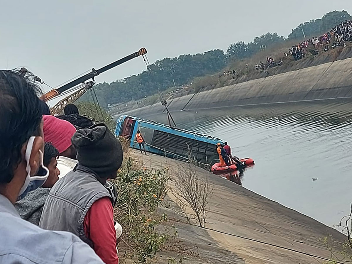 Bus Falls Into Canal 54 Passengers Onboard Madhya Pradesh Photos - Sakshi6