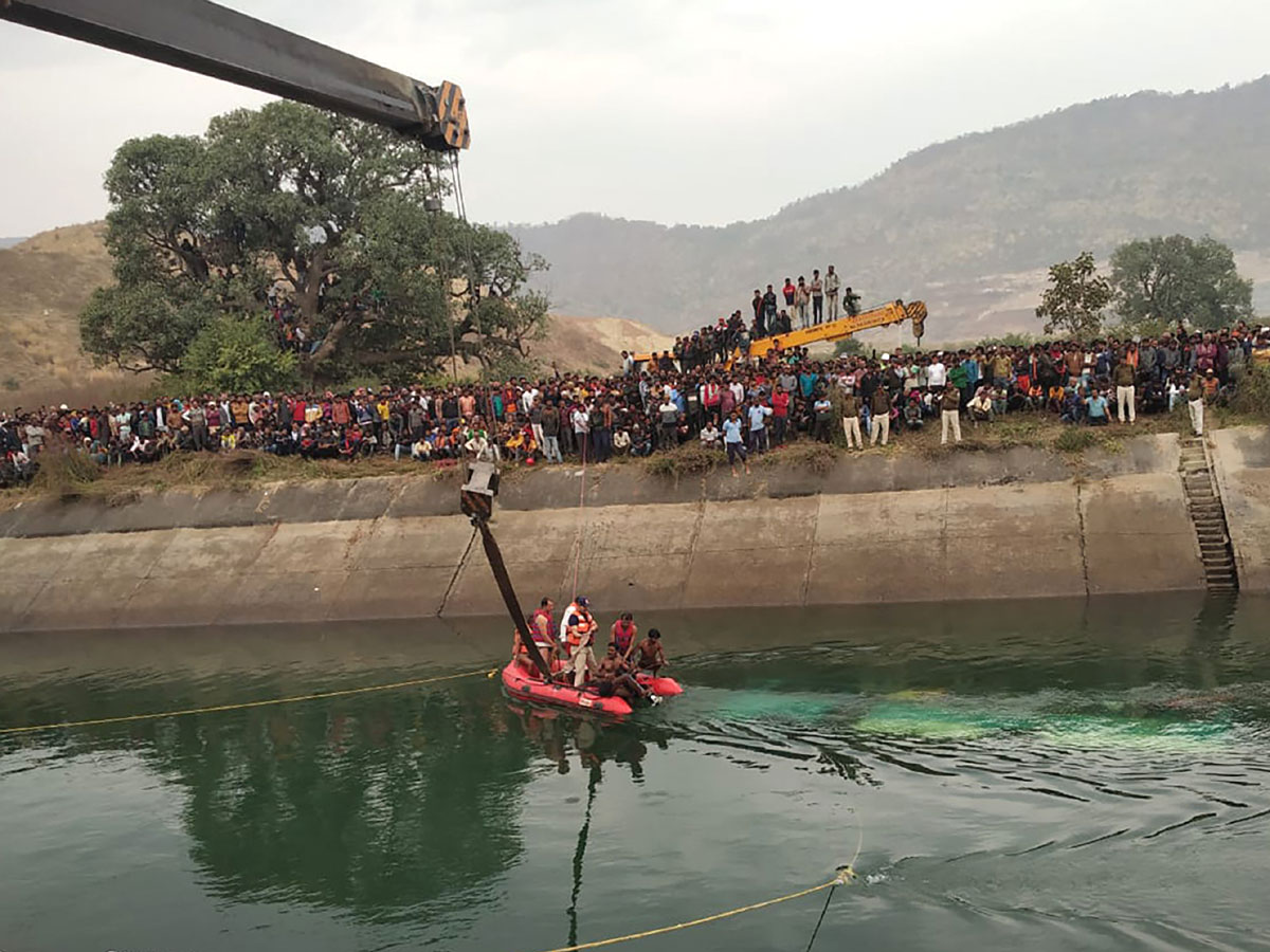 Bus Falls Into Canal 54 Passengers Onboard Madhya Pradesh Photos - Sakshi7