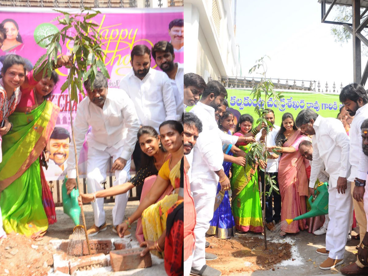 CM KCR  Birthday Highlights Of One Crore Tree Plantation Programme Photos - Sakshi5