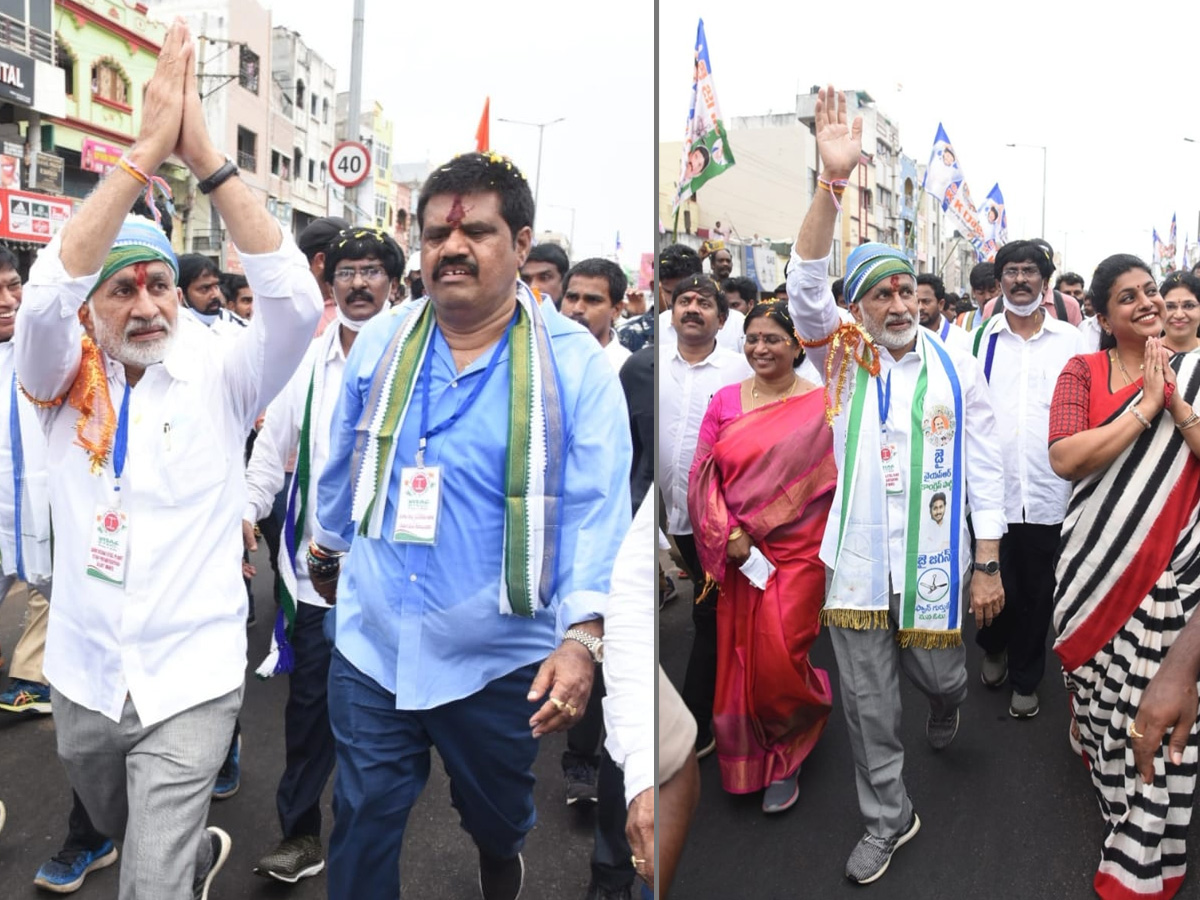 MP Vijayasai Reddy Padayatra Successful Over Steel Plant Privatization Photo Gallery - Sakshi14