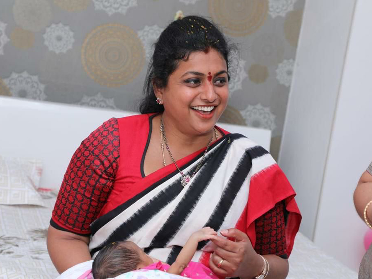 MLA Roja Visits Dy CM Pushpa Srivani House - Sakshi2