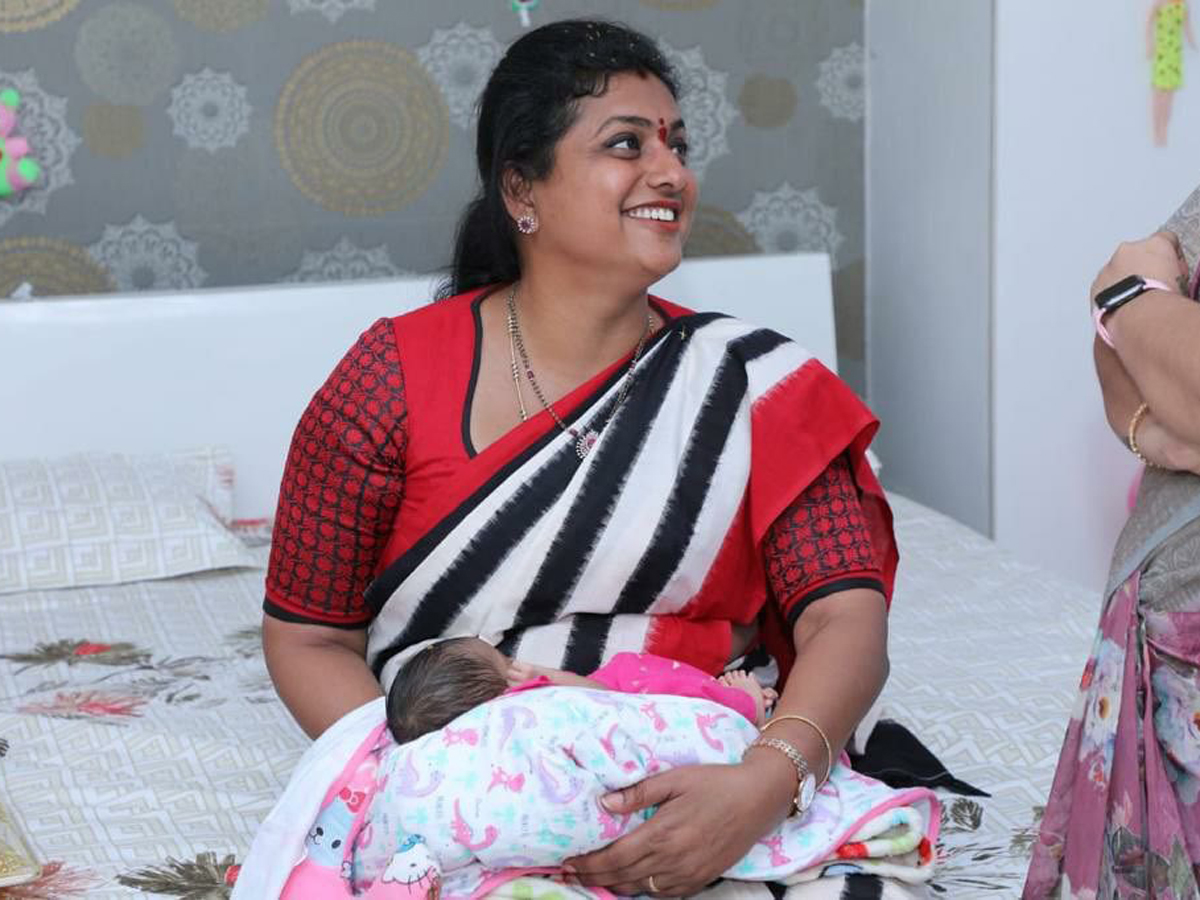 MLA Roja Visits Dy CM Pushpa Srivani House - Sakshi3