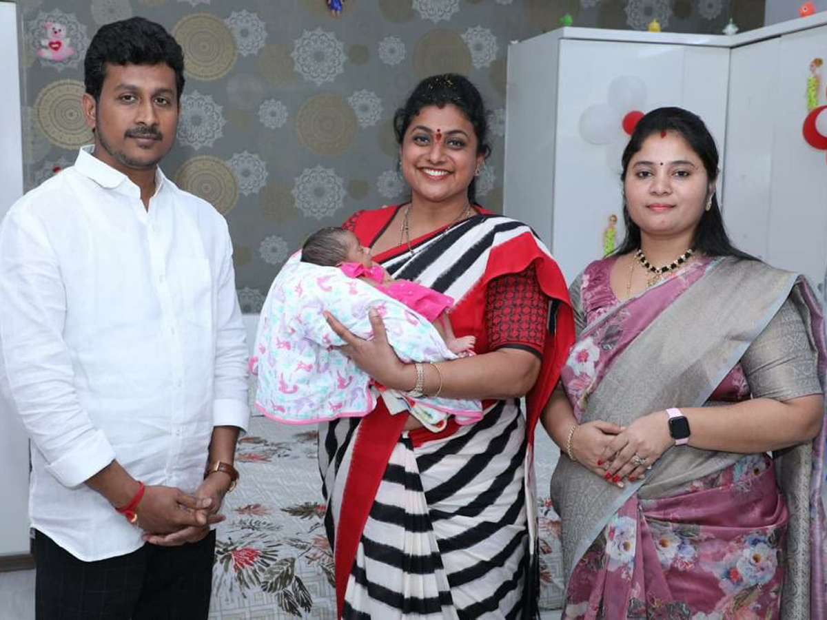 MLA Roja Visits Dy CM Pushpa Srivani House - Sakshi4