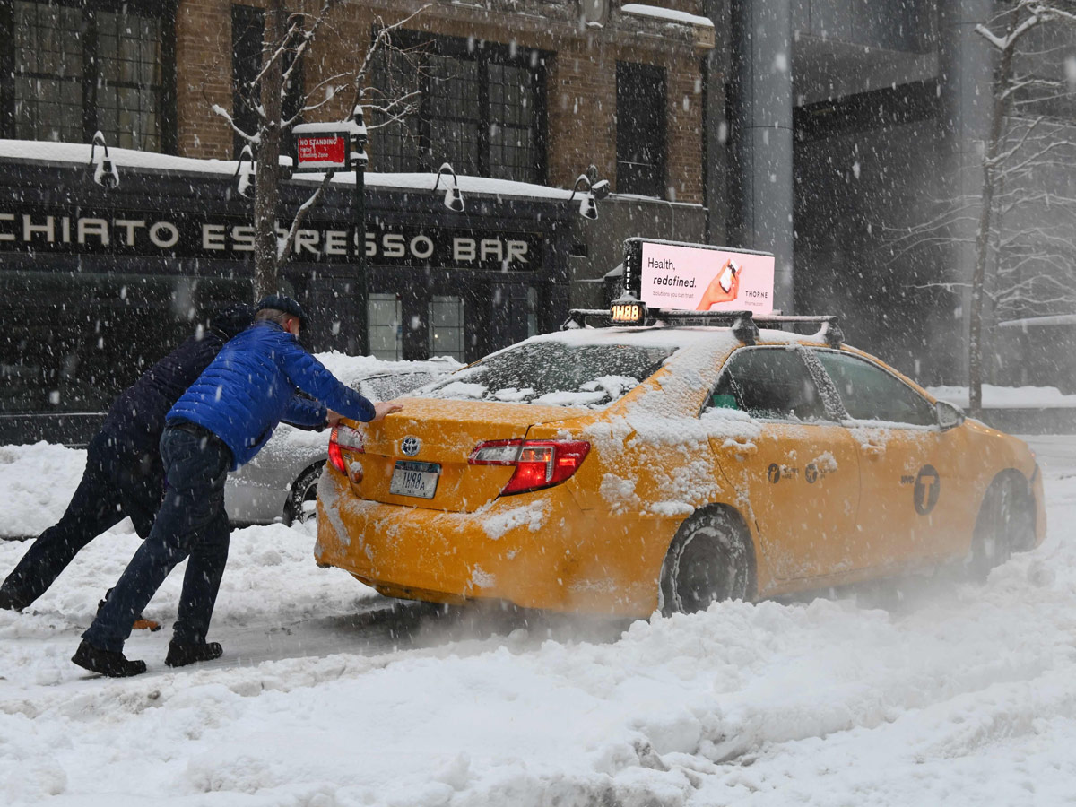 Scary Blizzard in New York city, USA (Feb 01, 2021) Snow Storm in Central New York - Sakshi10