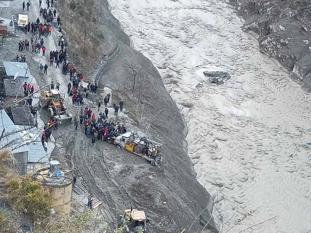 lacier burst leads to massive flash flood in Uttarakhand Photo Gallery - Sakshi6