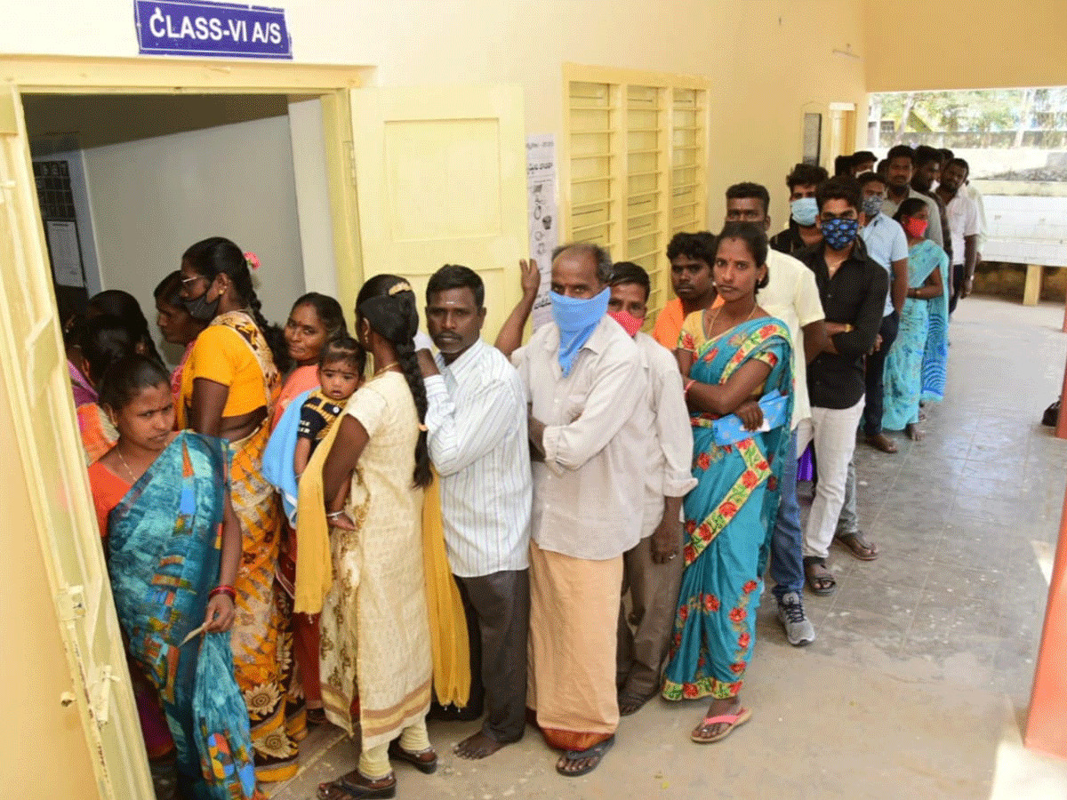 Panchayat Elections in AP local body elections Amaravati Photo Gallery - Sakshi14