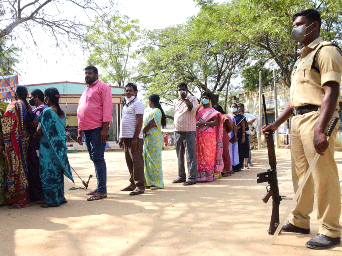 Panchayat Elections in AP local body elections Amaravati Photo Gallery - Sakshi3