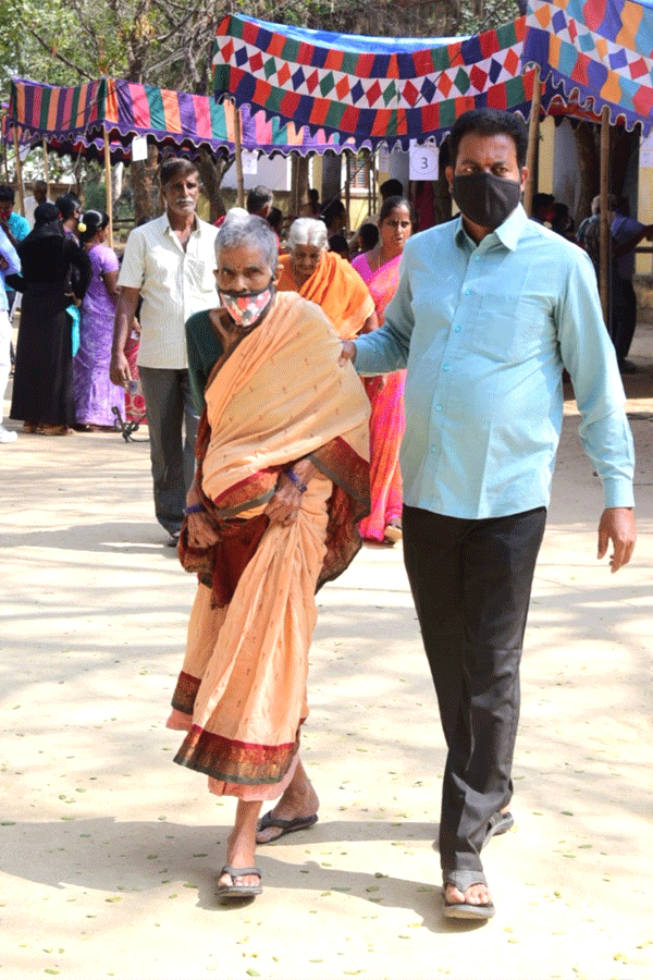 Panchayat Elections in AP local body elections Amaravati Photo Gallery - Sakshi39