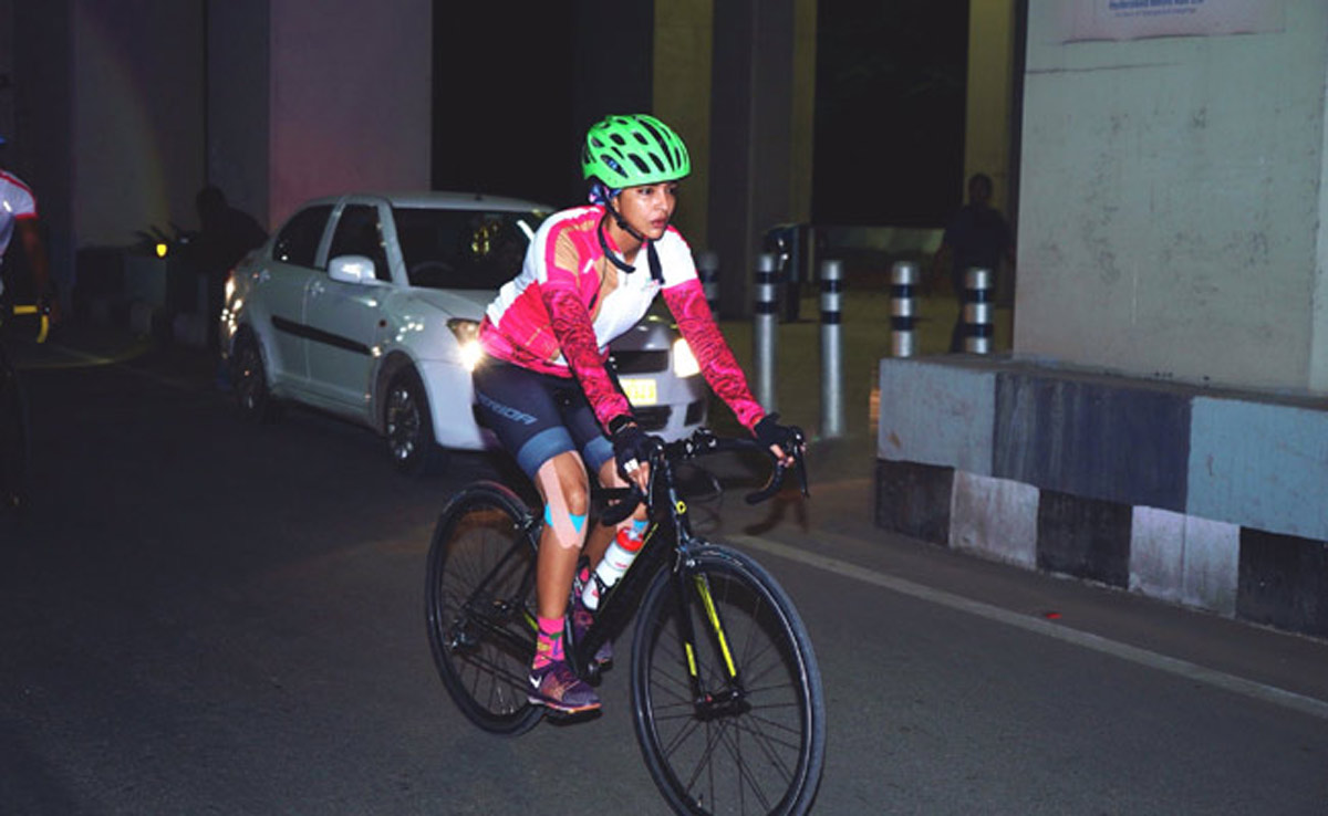 Manchu Lakshmi Completes 100km Cycle Ride Photo Gallery - Sakshi24