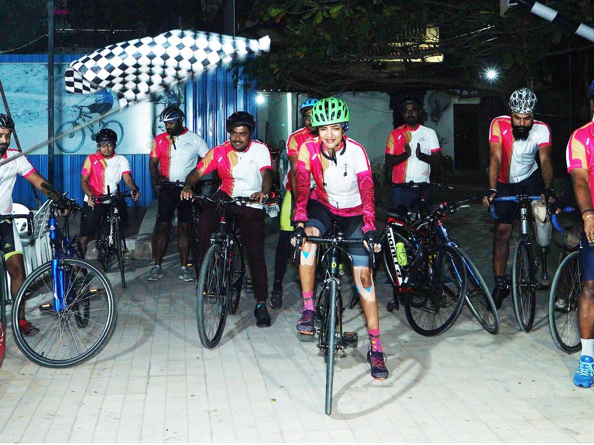 Manchu Lakshmi Completes 100km Cycle Ride Photo Gallery - Sakshi10