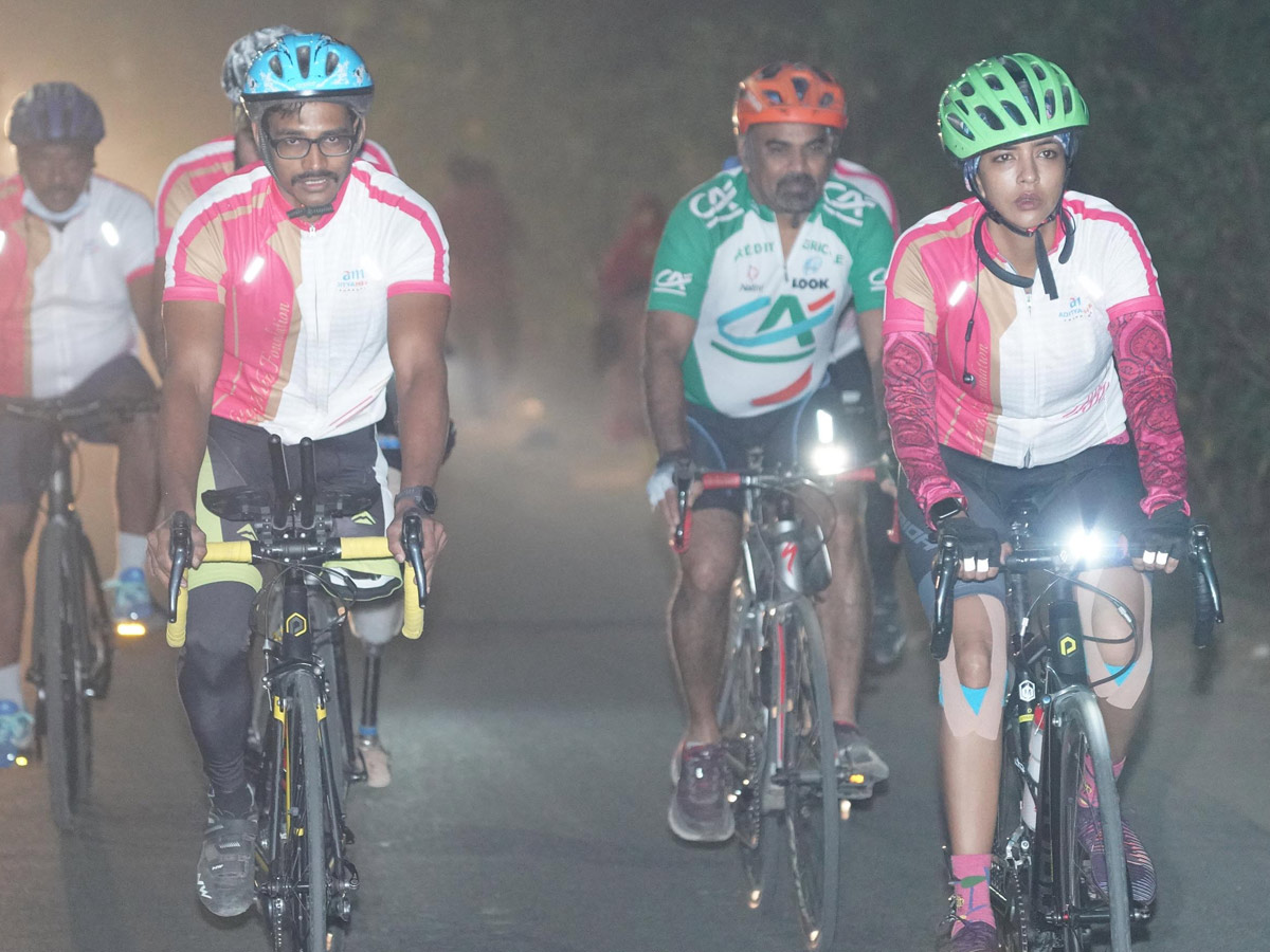 Manchu Lakshmi Completes 100km Cycle Ride Photo Gallery - Sakshi3