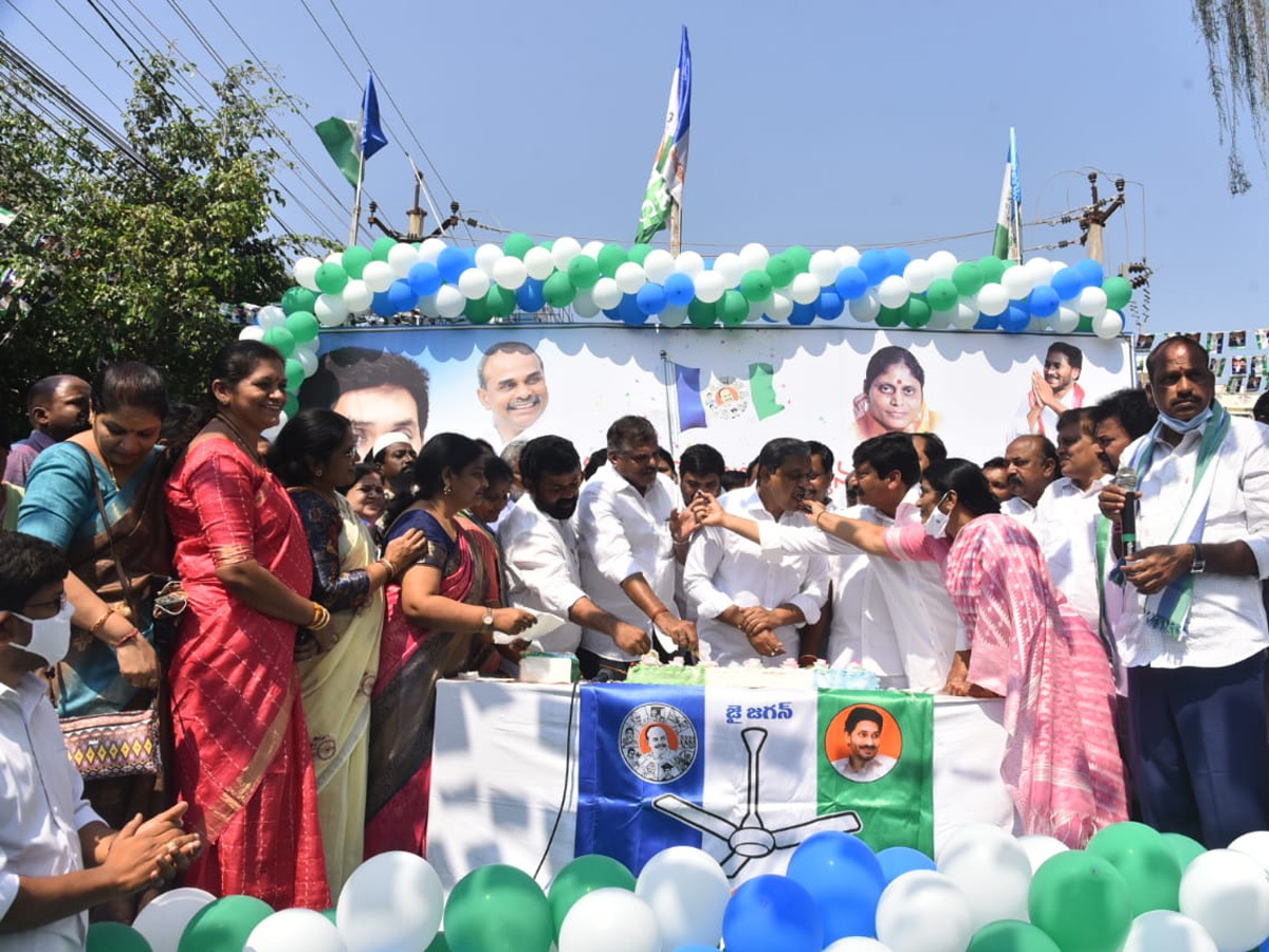 YSR Congress Party 11th Foundation Day Celebrations At Party Office - Sakshi10