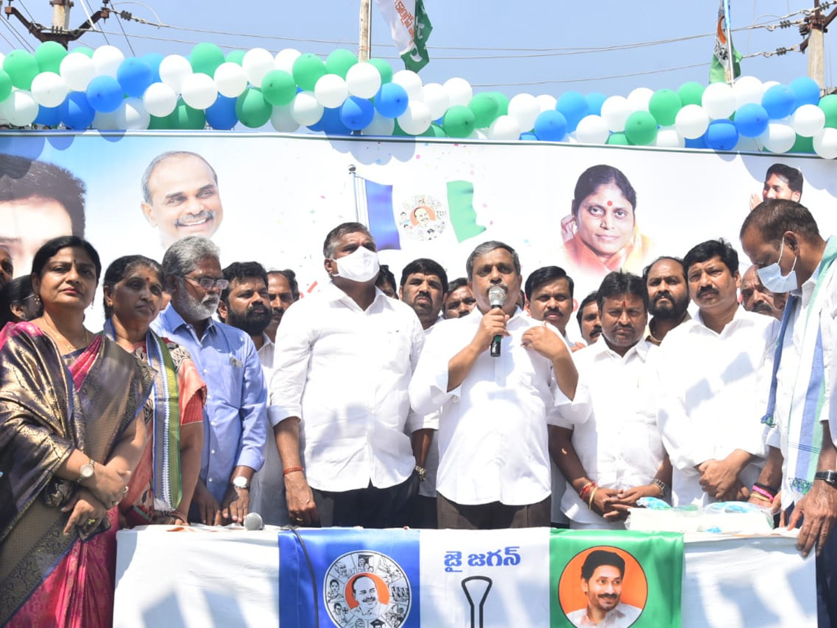 YSR Congress Party 11th Foundation Day Celebrations At Party Office - Sakshi13