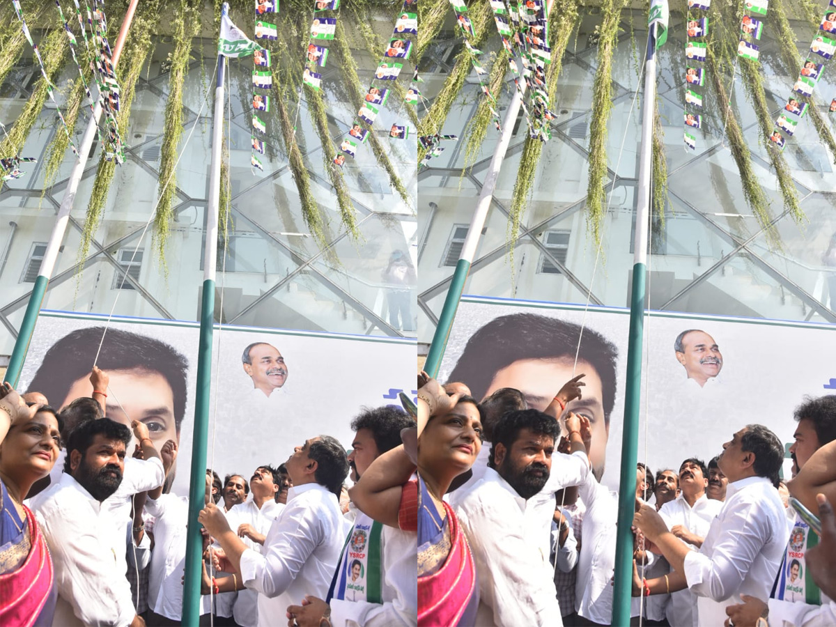 YSR Congress Party 11th Foundation Day Celebrations At Party Office - Sakshi22