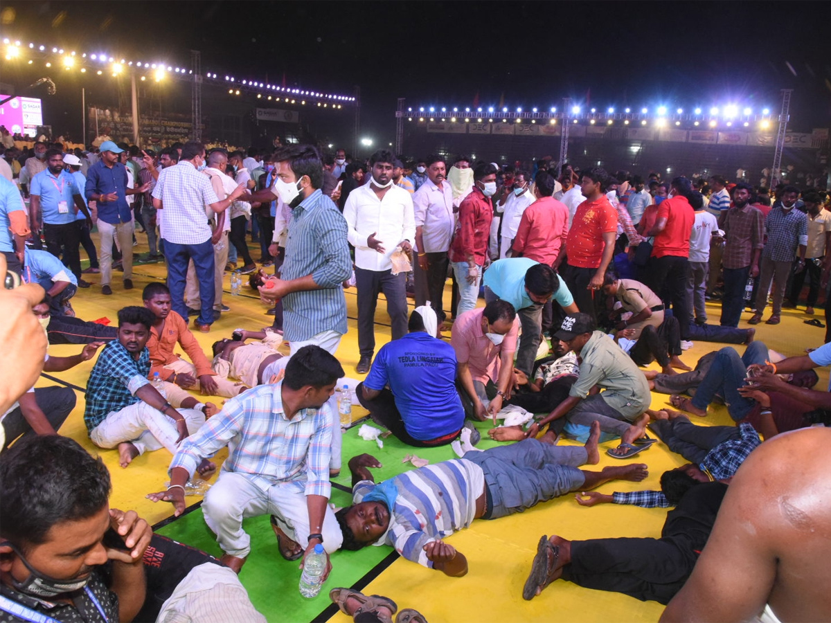 Stand Collapses At Kabaddi Championship in Suryapet - Sakshi17