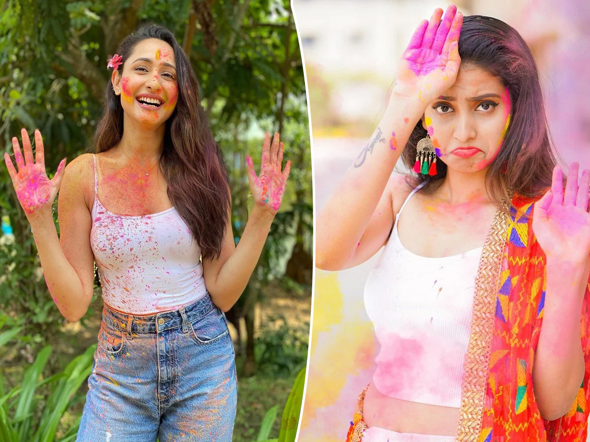Holi Celebrations Tollywood Actresses - Sakshi1