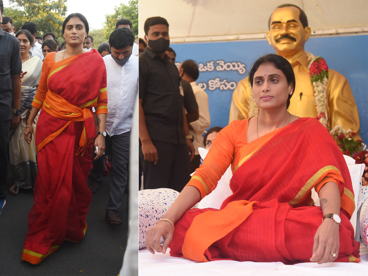 YS Sharmila deeksha At Indira Park - Sakshi22