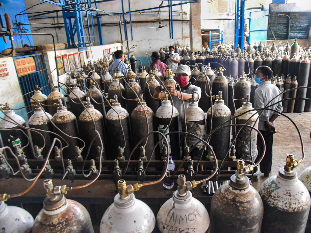 Oxygen supply for industries to be diverted to hospitals Photo Gallery - Sakshi5