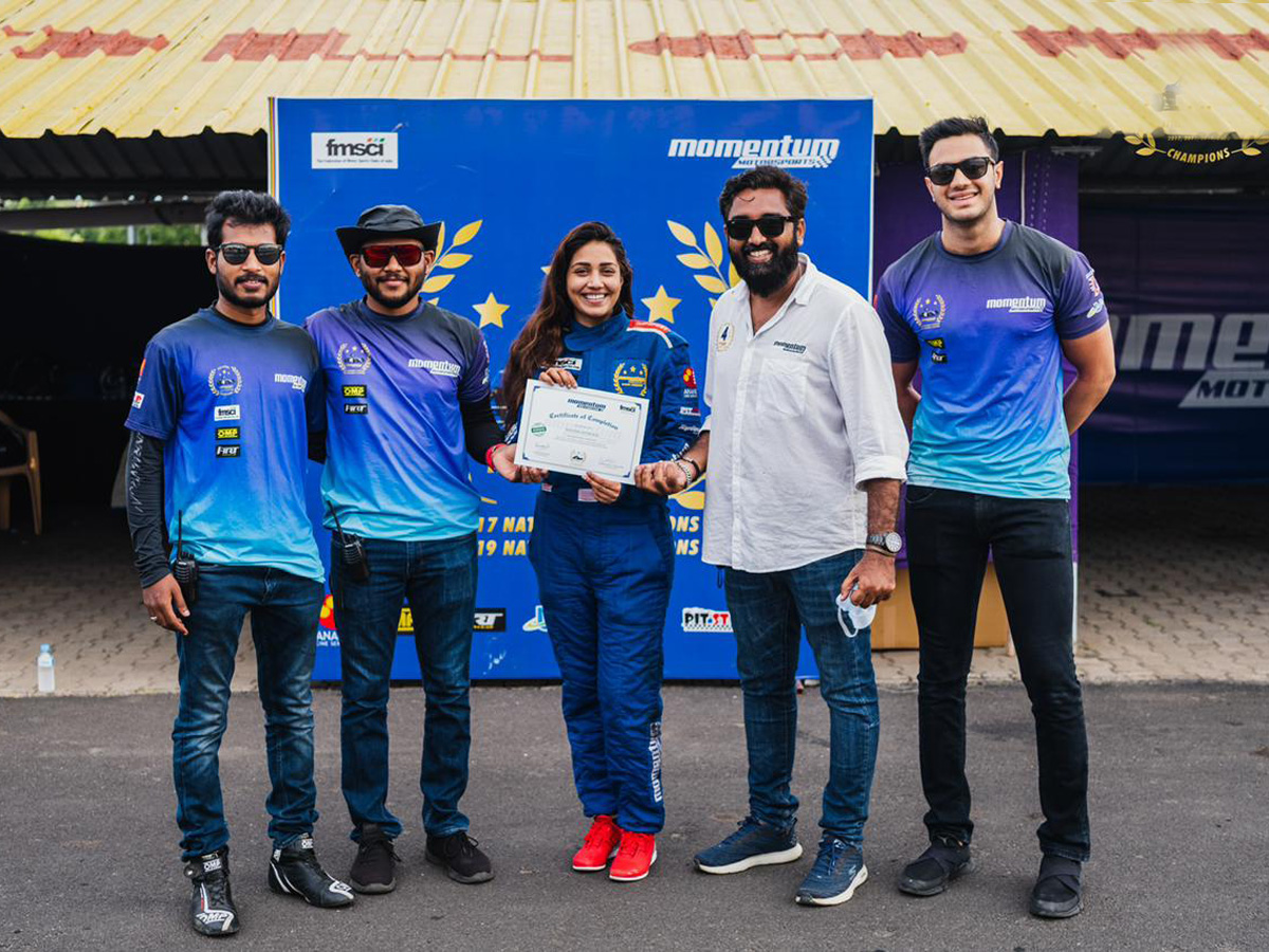 Nivetha Pethuraj has completed Level 1 of the Formula race car - Sakshi10