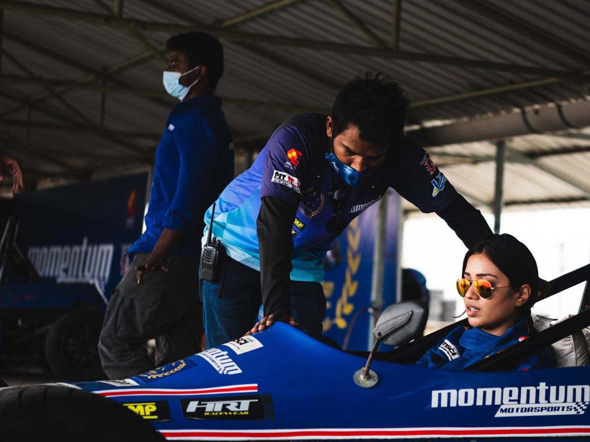 Nivetha Pethuraj has completed Level 1 of the Formula race car - Sakshi2