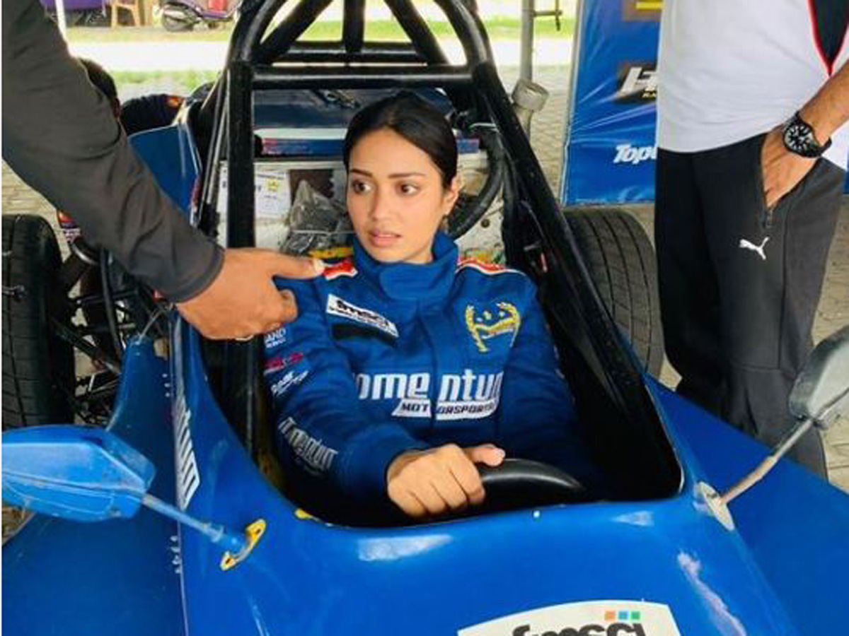 Nivetha Pethuraj has completed Level 1 of the Formula race car - Sakshi6