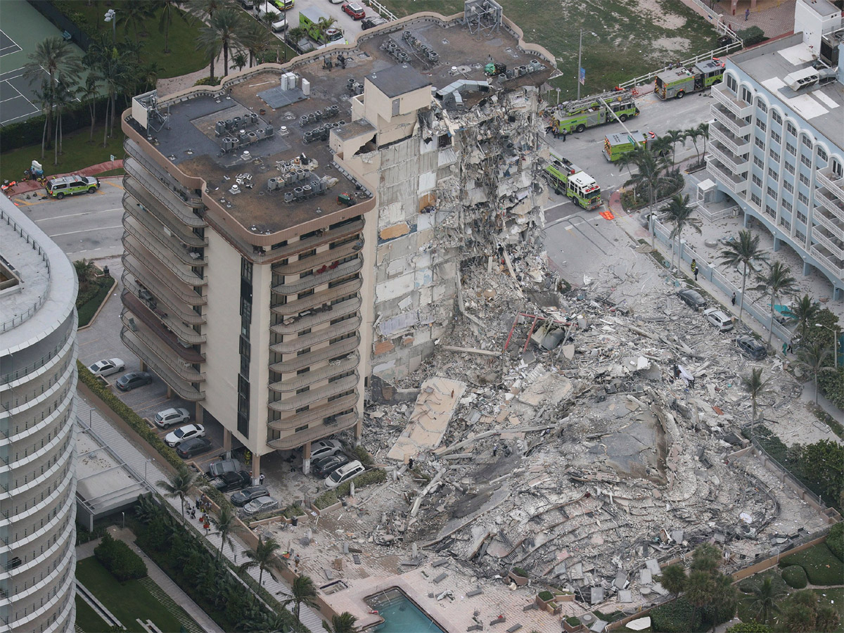 Rescue Ongoing After Miami Condo Partially Photos - Sakshi1