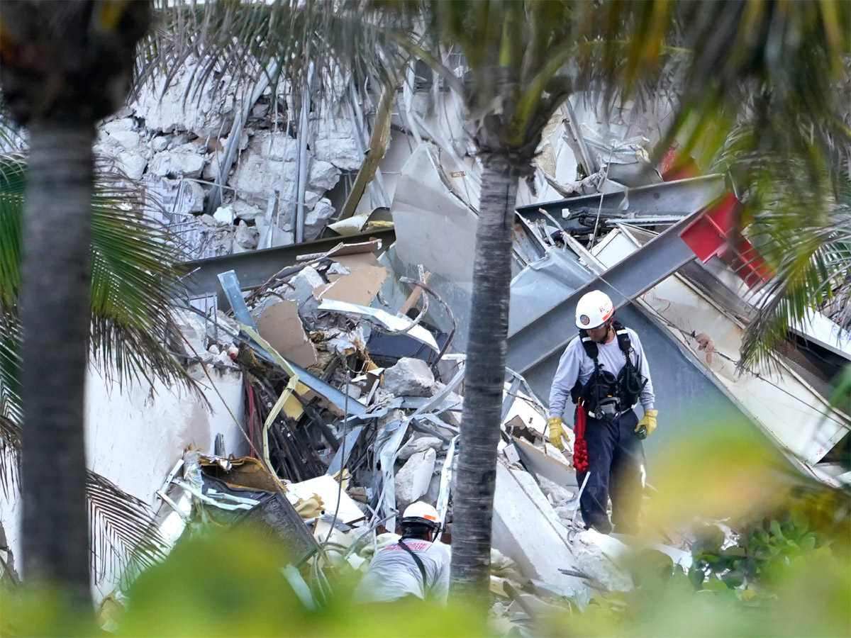 Rescue Ongoing After Miami Condo Partially Photos - Sakshi12