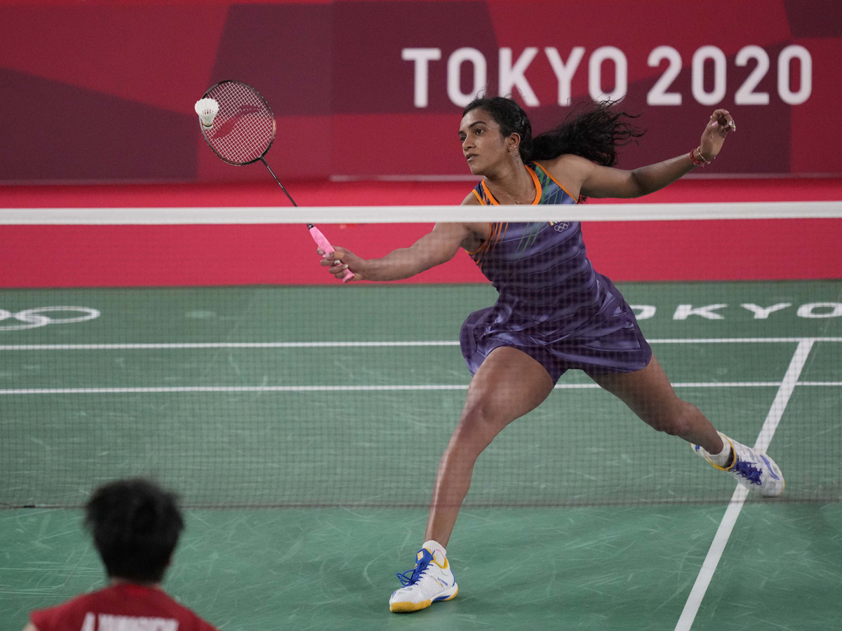 PV Sindhu becomes first Indian shuttler to reach two Olympic semis Photo Gallery - Sakshi3