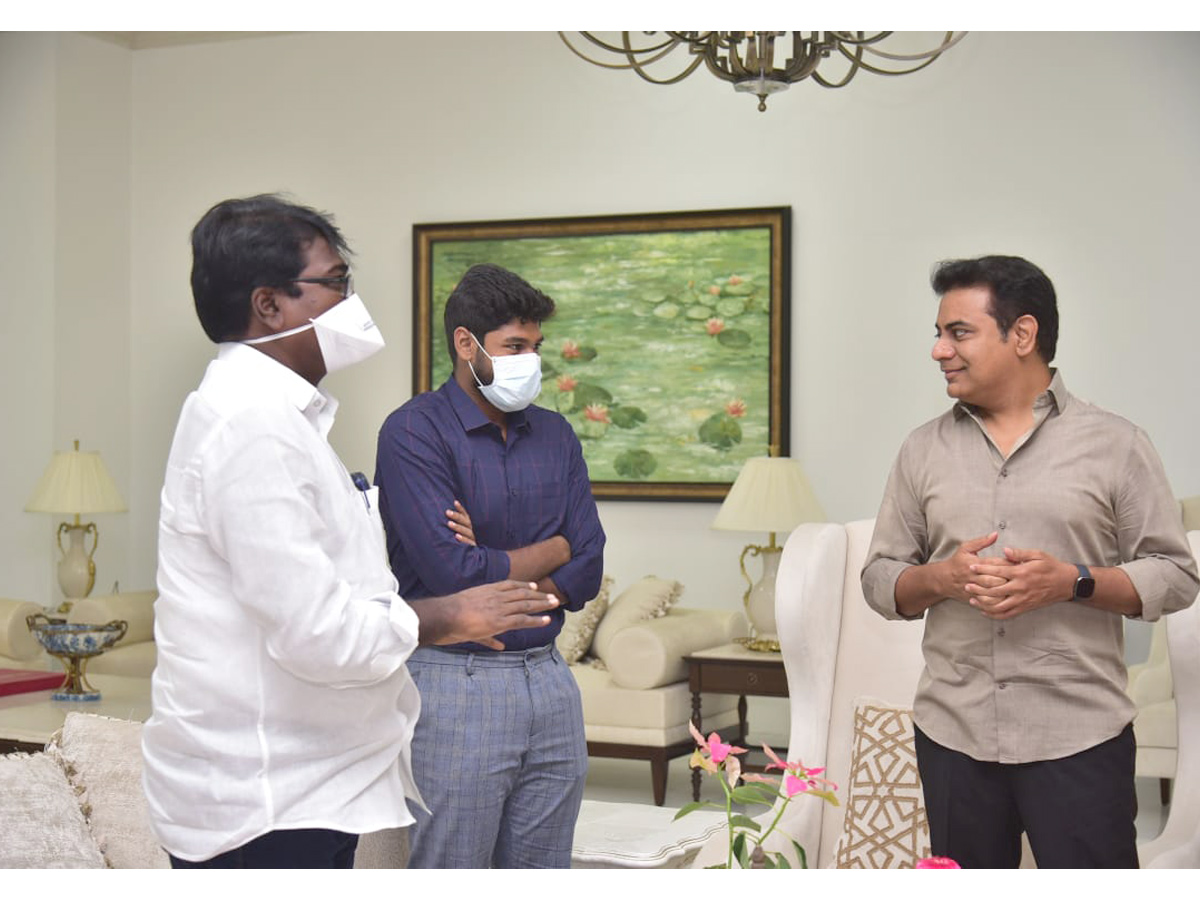 Minister Puvvada Ajay Along With His Son Meets KTR,Jr NTR And Megastar Chiranjeevi Photo Gallery - Sakshi8