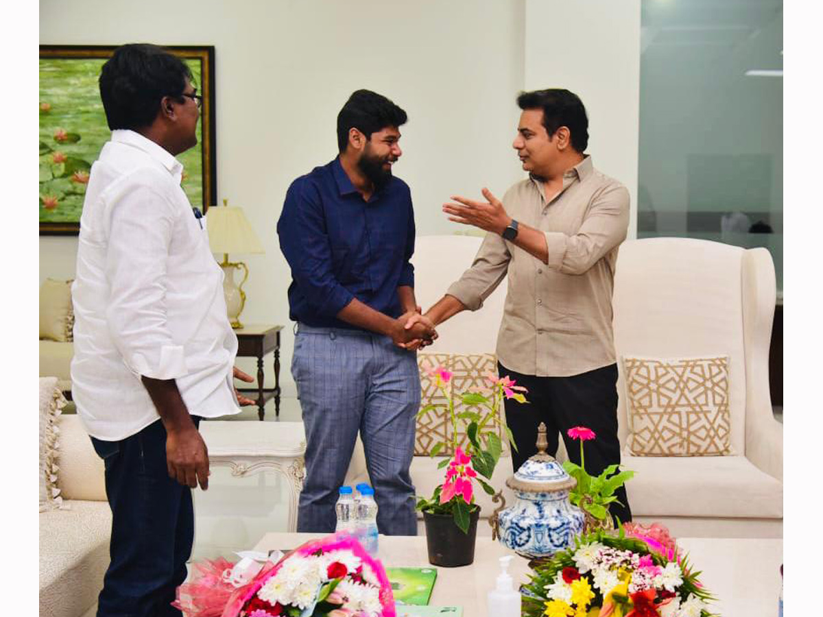 Minister Puvvada Ajay Along With His Son Meets KTR,Jr NTR And Megastar Chiranjeevi Photo Gallery - Sakshi10