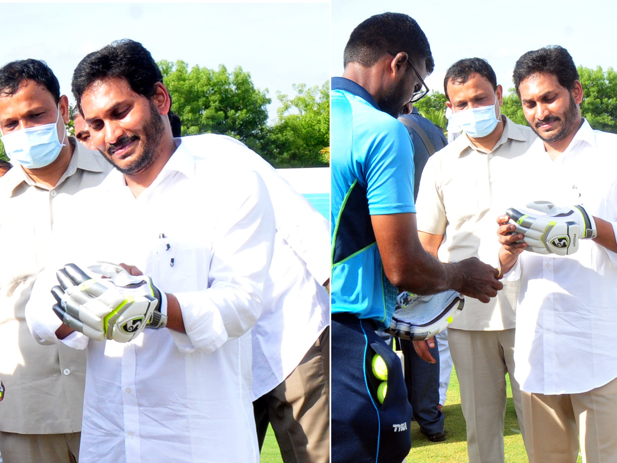 AP CM YS Jagan Playing Cricket At YS Rajareddy Stadium In Kadapa Photo Gallery - Sakshi9