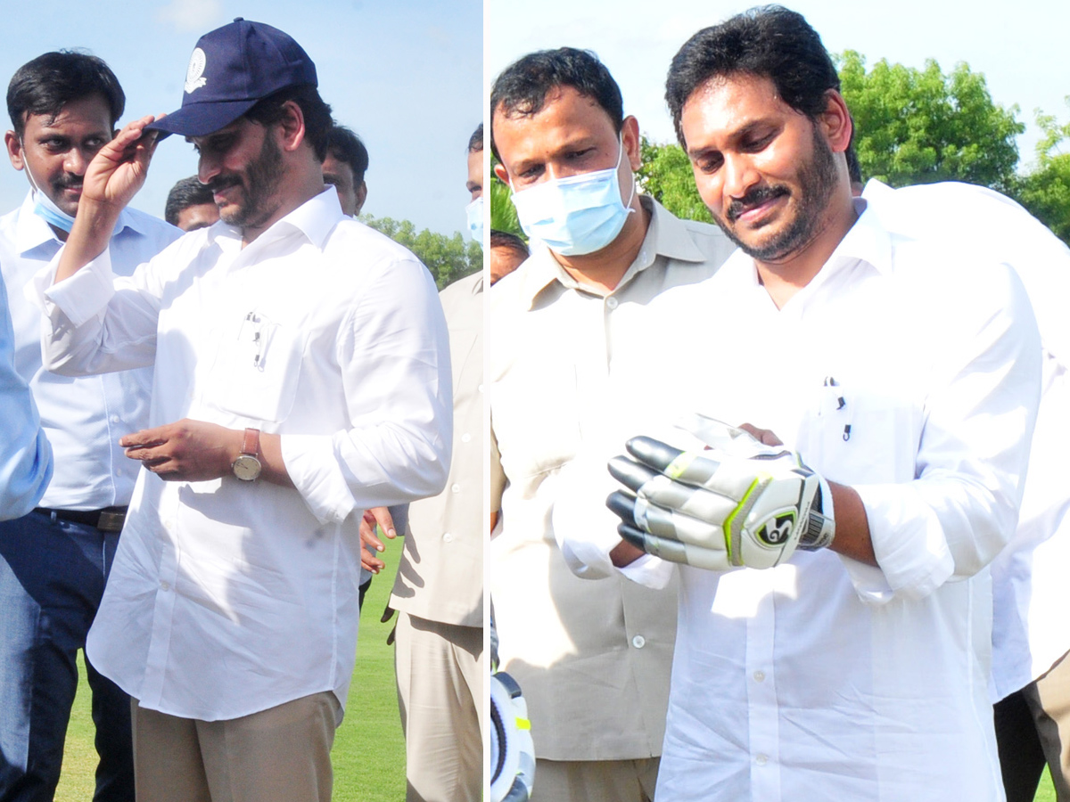 AP CM YS Jagan Playing Cricket At YS Rajareddy Stadium In Kadapa Photo Gallery - Sakshi10