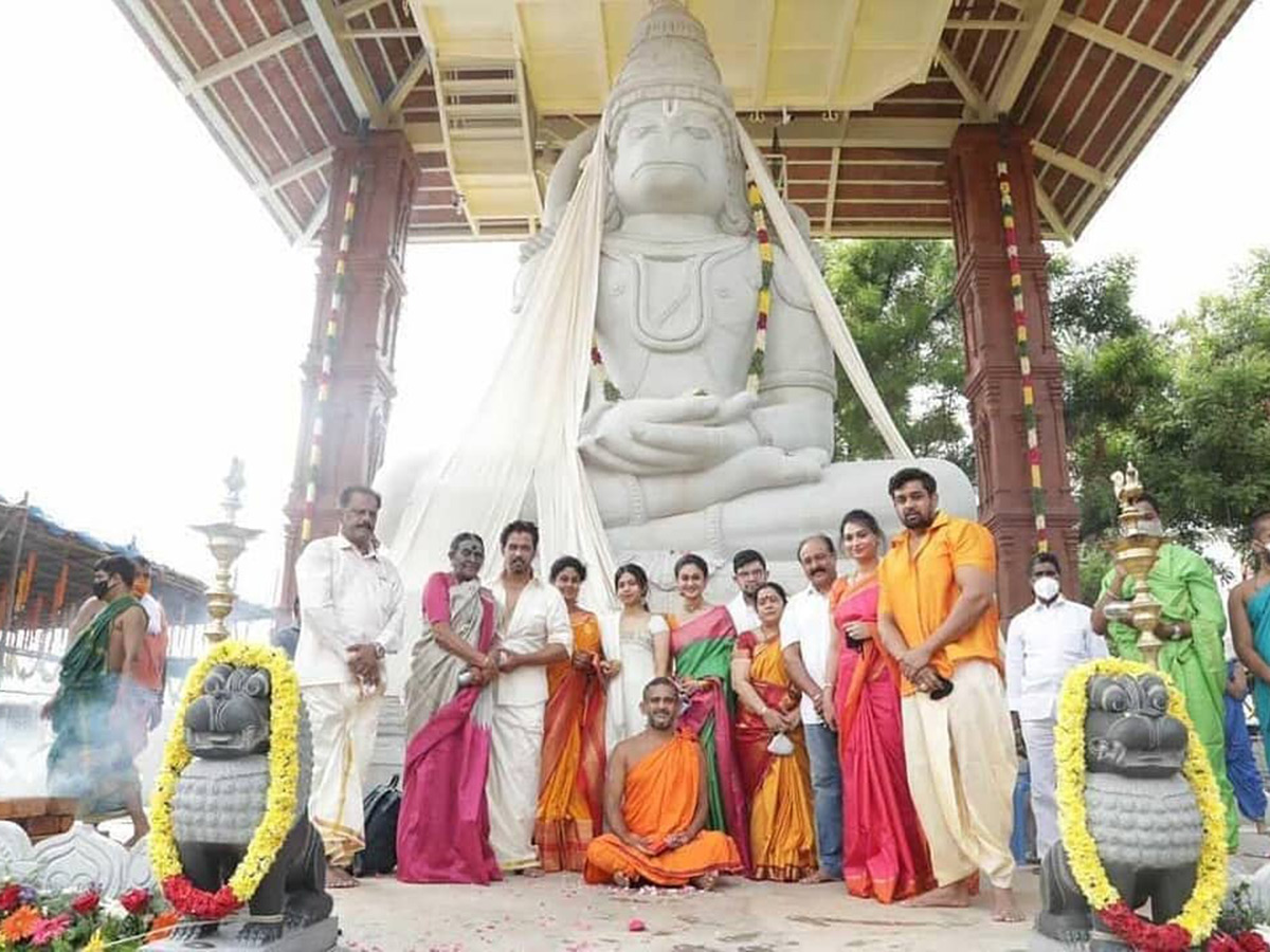 Hanuman temple constructed by Arjun Sarja in Chennai - Sakshi2