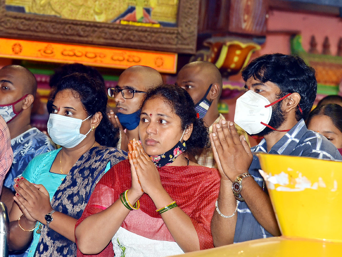 Devotees Rush On The Occasion Of Sravana Masam in Indrakeeladri - Sakshi12