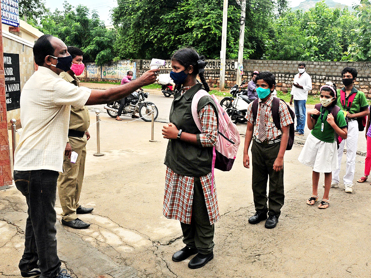 Schools Reopened in Telangana Photo Gallery - Sakshi8