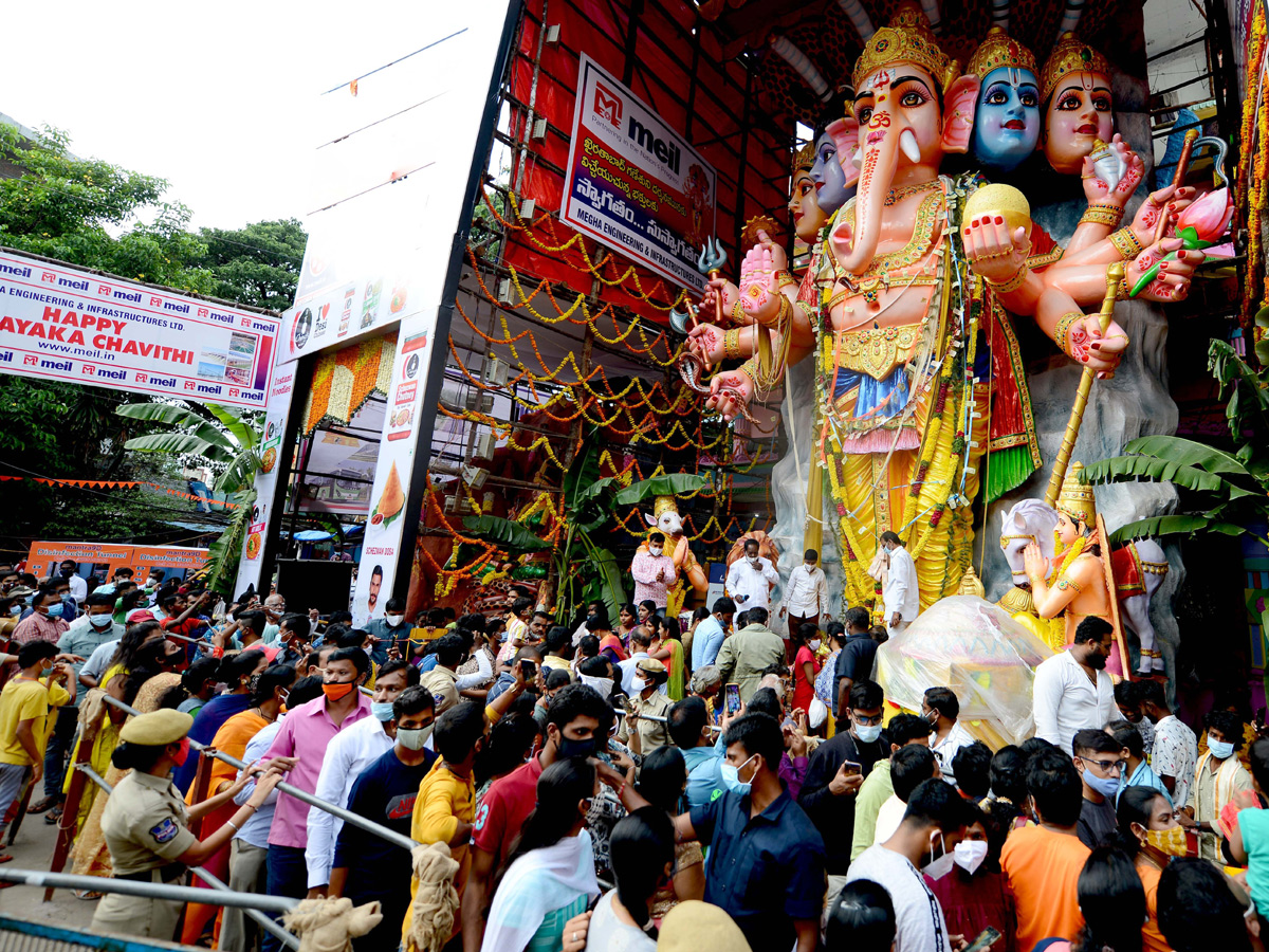 Khairatabad Ganesh Statue 2021 Photo Gallery - Sakshi14