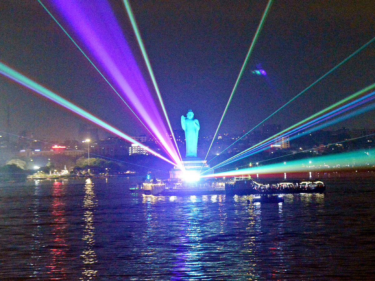 Laser Show on Tank Bund Photo Gallery - Sakshi12