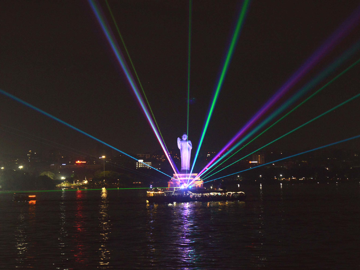 Laser Show on Tank Bund Photo Gallery - Sakshi1