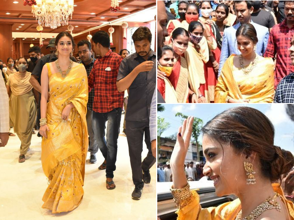 Keerthy suresh visits Nizamabad for shop opening Photo Gallery - Sakshi1