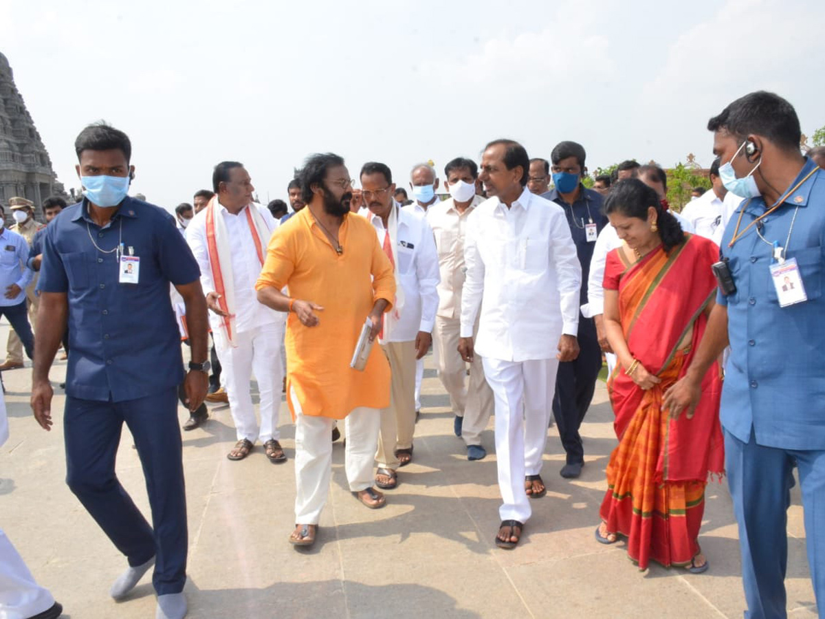 KCR Visits Yadadri Temple Photo Gallery - Sakshi1